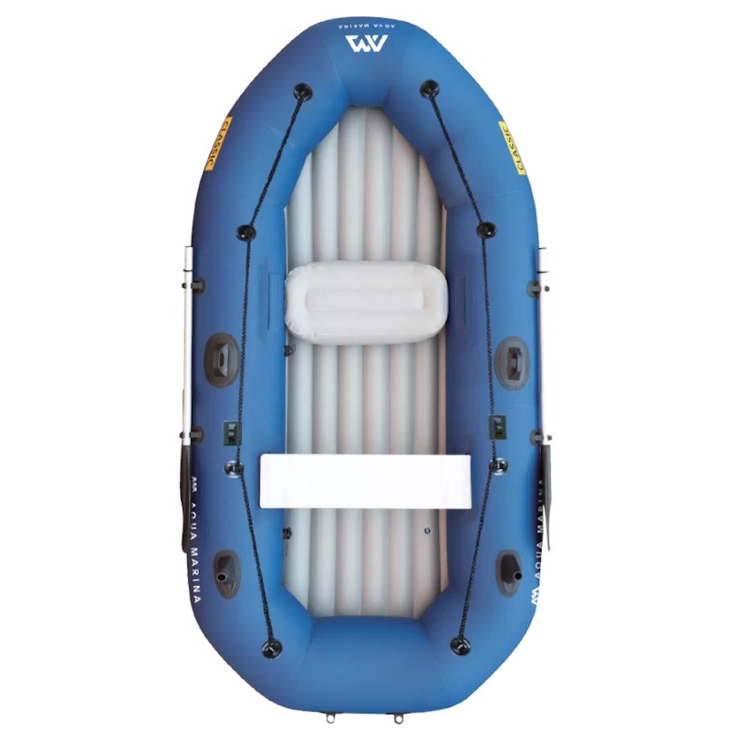Aqua Marina Classic Inflatable Sports and Fishing Boat - Racks For