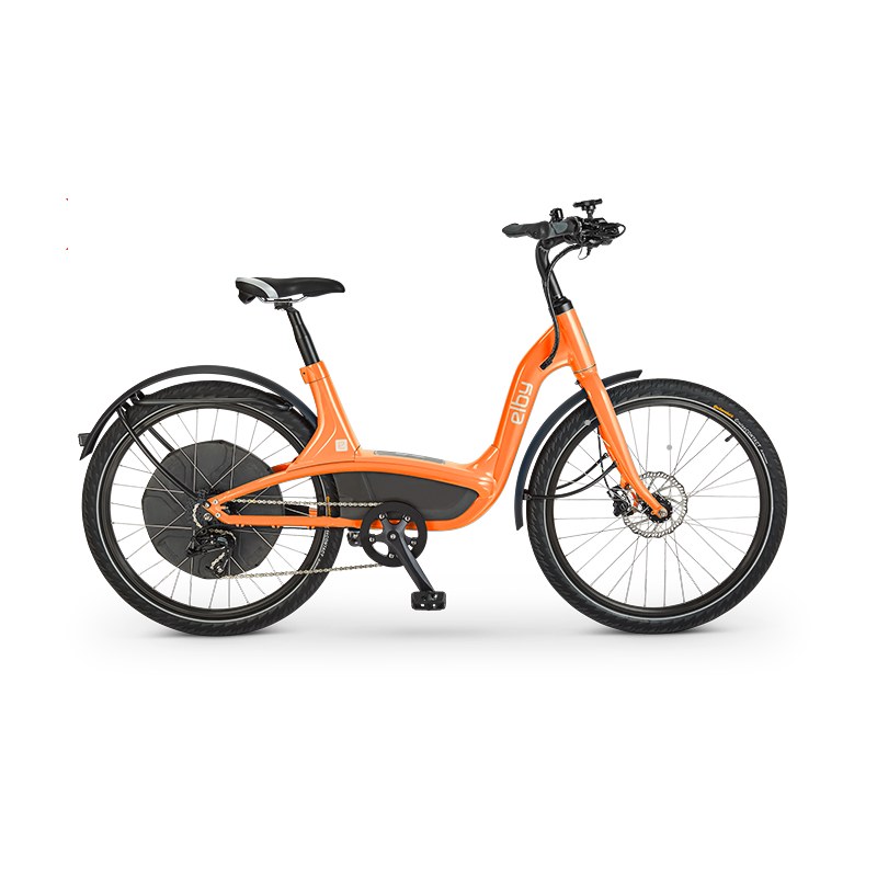 Elby S1 9 Speed Electric Pedal Assist Bike Orange Racks For Cars Edmonton