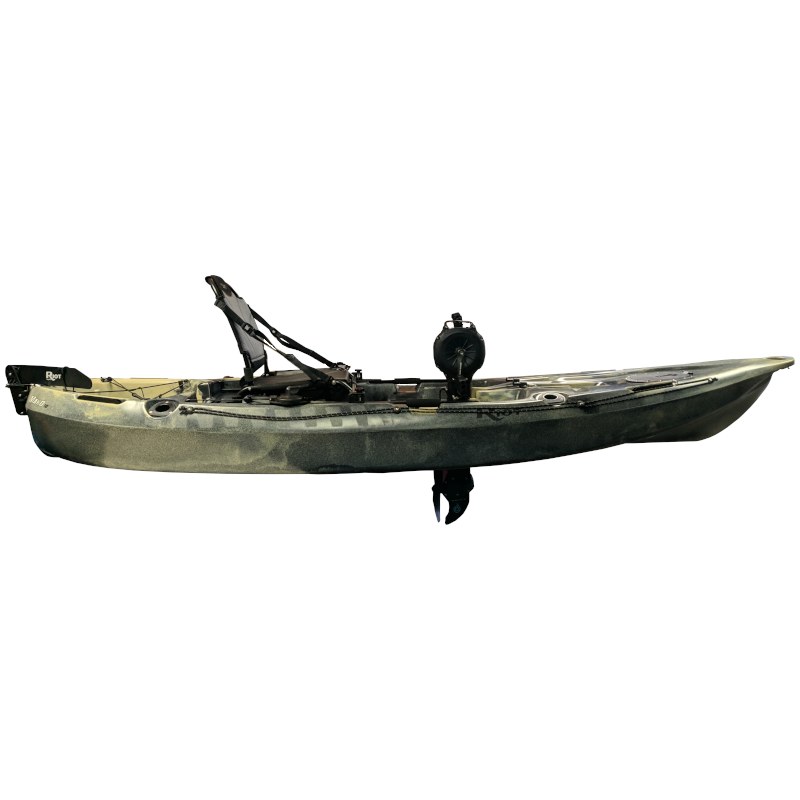 Riot Mako 12 Sit-on-Top Kayak - 12 ft Angler - Fishing Kayak with Impulse  Pedal Drive, Rudder, and Rod Holders