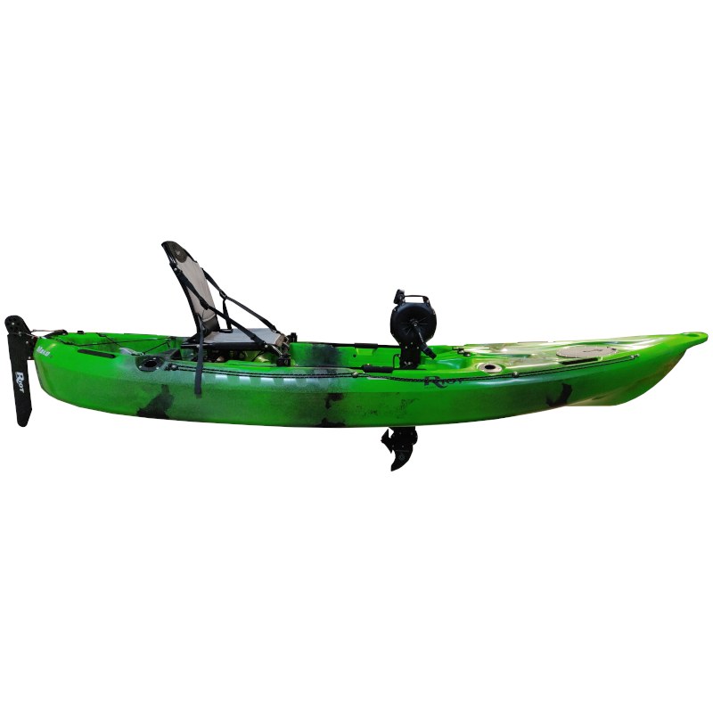 Riot Mako 10 Fishing Kayak with Impulse Pedal Drive - Rush - Racks
