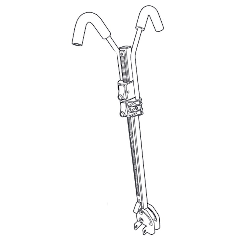 Thule 7533929 Double Track Upright Tube and Hook Assembly Racks For