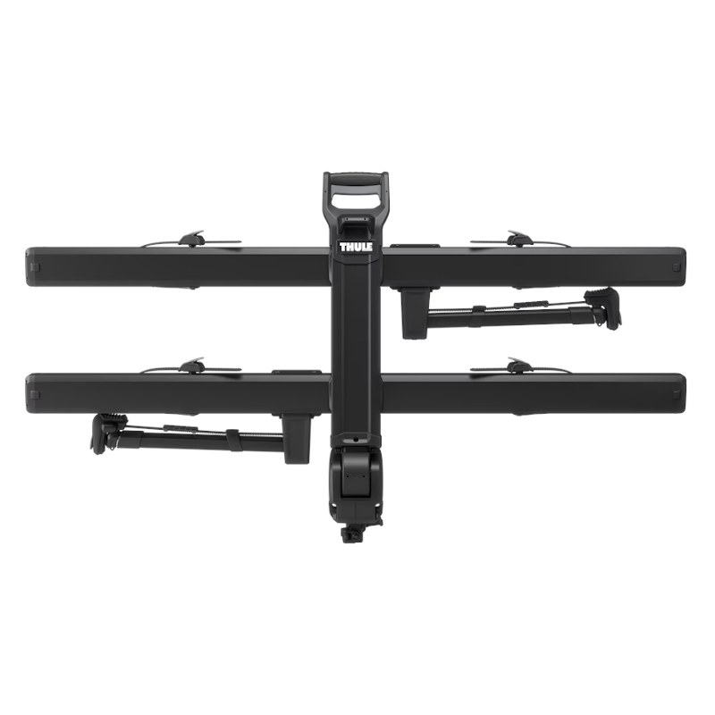 Thule Vero Hitch Bike Rack installed on a vehicle and tilted up towards the hatch