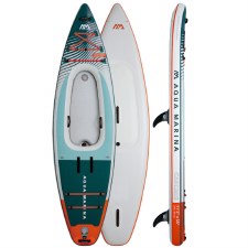 Aqua Marina Cascade 11'2" Inflatable Stand Up Paddle Board and Kayak Hybrid