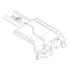 Thule 1500054744 Raised Rail Edge Tower Passenger Side