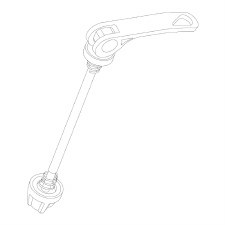 Thule QR Skewer for Jog Wheel on Glide Stroller