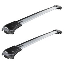 Thule Aeroblade Edge Roof Rack Package - Fits Raised Side Rails - Silver