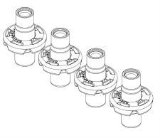 Thule 1500054201 Flush Rail Nuts
