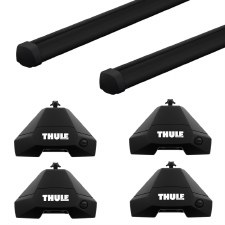Thule ProBar Evo Roof Rack Package - Fits Bare Roofs - Black