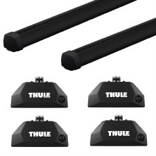 Thule ProBar Evo Roof Rack Package - Fits Flush Side Rails - Black