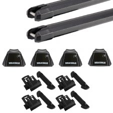 Yakima RidgeLine Heavy Duty Roof Rack Package - Fits Flush Side Rails - Black