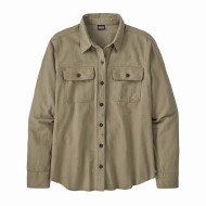 Women's Long-Sleeved Organic Cotton Midweight Fjord Flannel Shirt