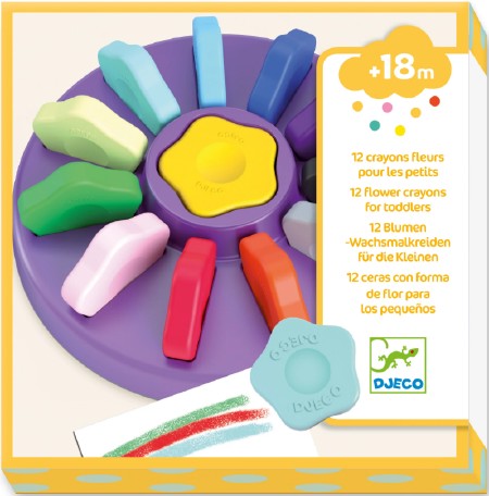 12 Flower Crayons
