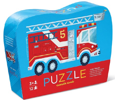 12pc Mini Puzzle Fire Truck