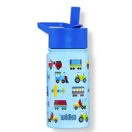14oz Stainless Steel Water Bottle Trains, Planes &amp; Trucks
