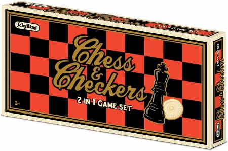 2 in 1 Chess &amp; Checkers Set