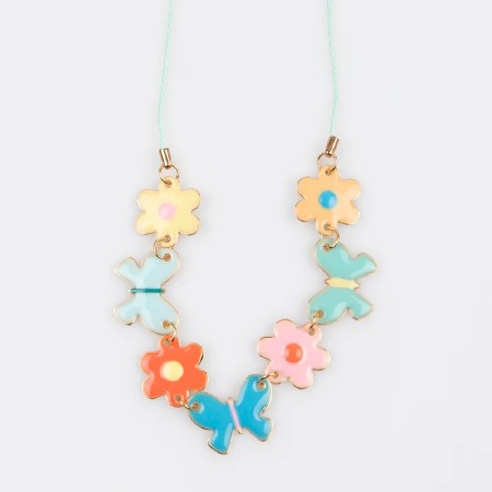 Butterflies &amp; Flowers Necklace
