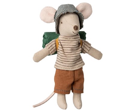 Camping Hiker Mouse Big Brother with Brown Thin Stripes