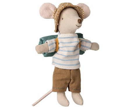 Camping Hiker Mouse Big Brother with Stripes