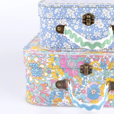 Meri Meri x Liberty Suitcases