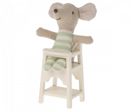 Mouse Baby High Chair Off White