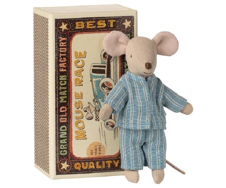 Mouse Big Brother in Matchbox Blue Pyjamas