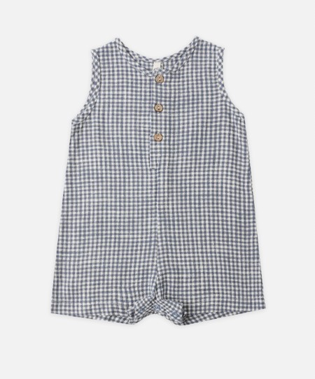 Maverick Romper Gingham 6-12m