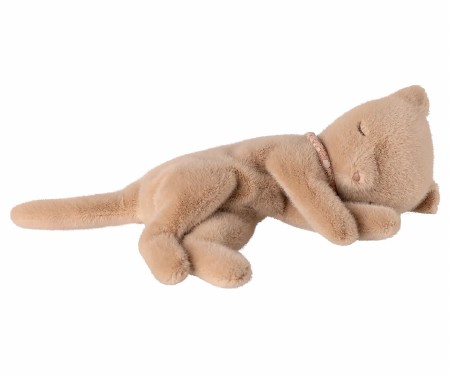 Sleeping Kitten Small Cream Peach