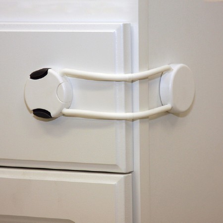 Adhesive Flexible Lock - White