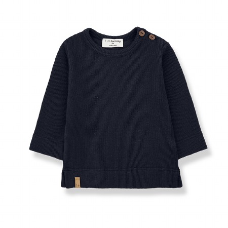 Alfons Tee Dark Blue 12-18m