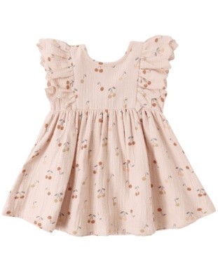 Alina Dress Cherries 3-6m