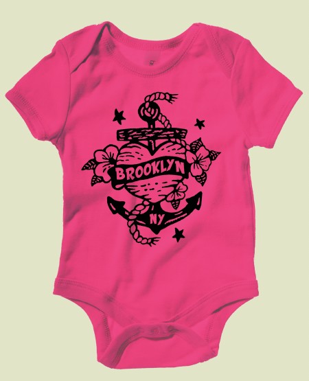 Anchor Heart Onesie 3-6m