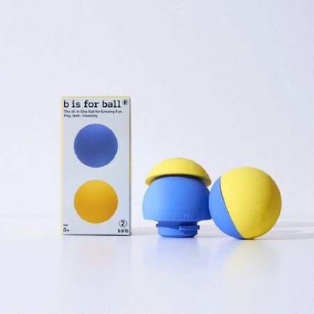 b is for ball 2-set navy/golden