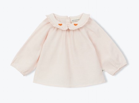 Blouse Broderie Hearts 3-6m