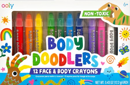 Body Doodlers Crayons- Setx12