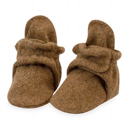 Booties Fleece H Mocha 6m