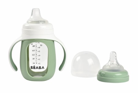 Bottle to Sippy Cup Glass Sage