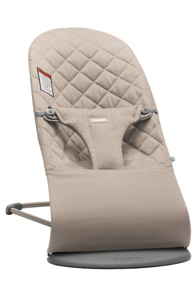Bouncer Bliss Cotton Sand Gray with Dark Gray Frame