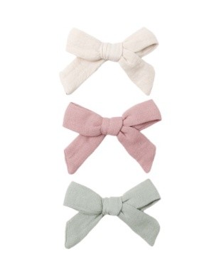 Bow Set Natural/Mauve/Sage