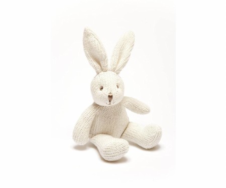 Knitted Rattle Baby Bunny