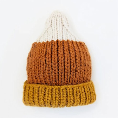 Candy Corn Beanie 0-6m