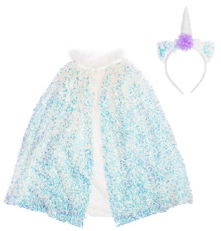 Cape- Sparkle Unicorn 4-6Y