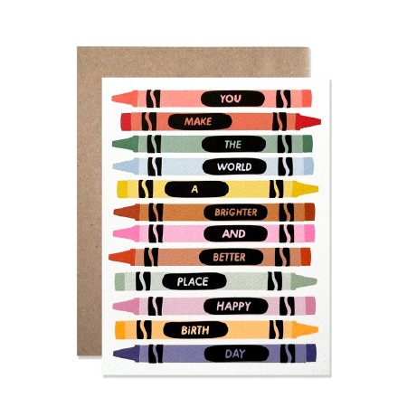 Card Brighter and Better Crayons