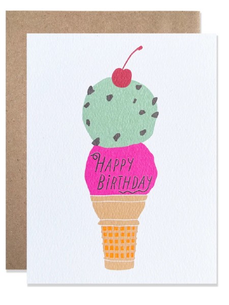 Happy Birthday Ice Cream Card