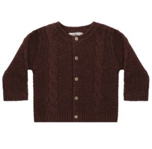 Cardigan Black Cherry 3-6m
