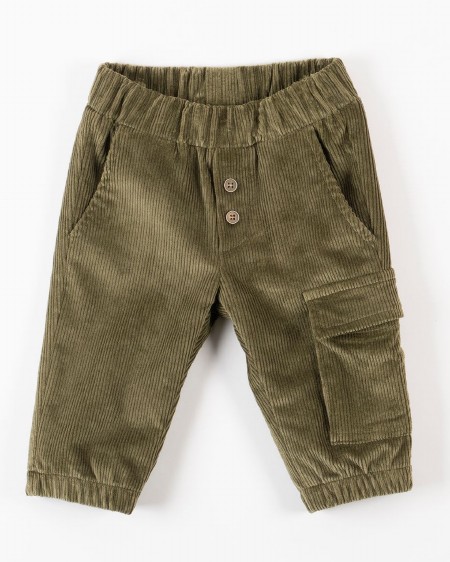 Cord Jogger Olive 3-6m