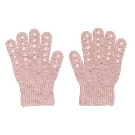 Cotton Grip Gloves Rose 2-3y