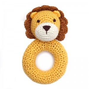 Crochet Ring Rattle Lion