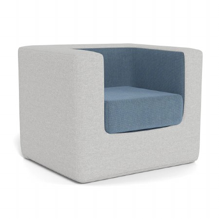 Cubino Chair Fog Grey/Denim Blue