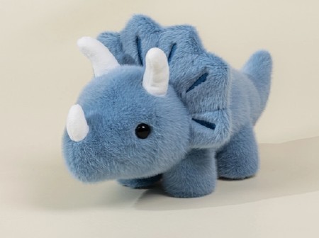 Dino Plush Blue Triceratop