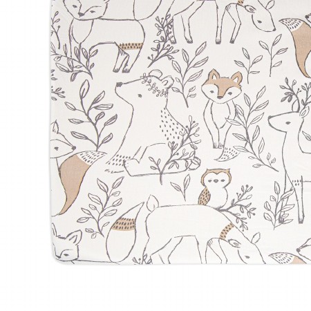 Ezra Crib Sheet Woodland